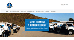 Desktop Screenshot of empireplumbingac.com